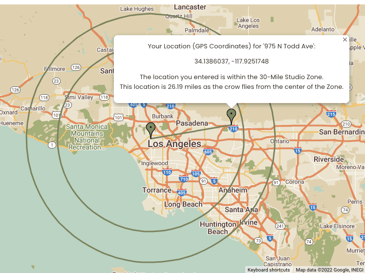 TMZ Zone map